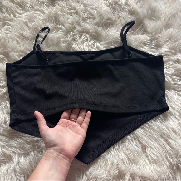 SHEIN Plus Asymmetrical Hem Solid Cami Triangle Tank Top 1X - Picture 6 of 7